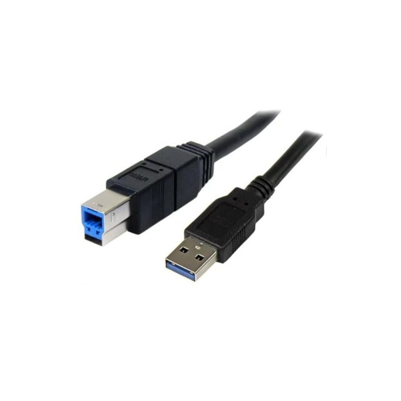 Cable USB 3.0 Type A-B 1.8M - USB charging and data, Black - 1st Quality