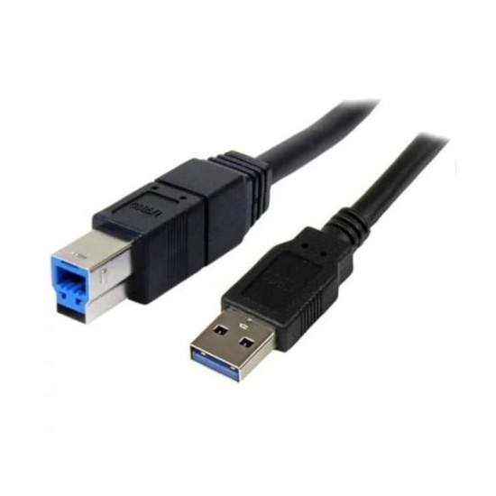 Cable USB 3.0 Type A-B 1.8M - USB charging and data, Black - 1st Quality