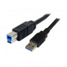 Cable USB 3.0 Type A-B 1.8M - USB charging and data, Black - 1st Quality