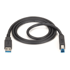 Cable USB 3.0 Type A-B 1.8M - USB charging and data, Black - 1st Quality