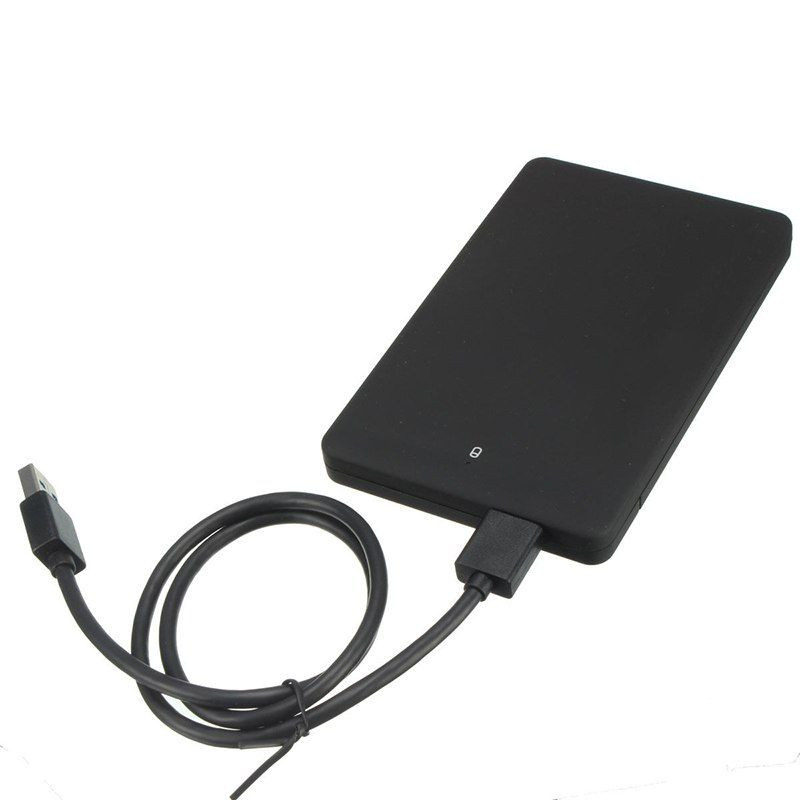 Hard Drive Enclosure 2.5'' USB 2.0 Hard Drive Adapter Enclosure for HDD SSD SATA I/II/III 7mm and 9.5mm