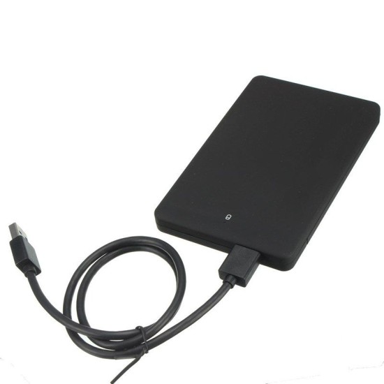 Hard Drive Enclosure 2.5'' USB 2.0 Hard Drive Adapter Enclosure for HDD SSD SATA I/II/III 7mm and 9.5mm
