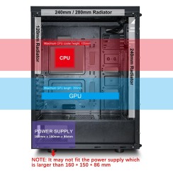 CAJA GAMING PARA ORDENADOR DE SOBREMESA DARKFLASH PHANTOM ATX MICRO-ATX