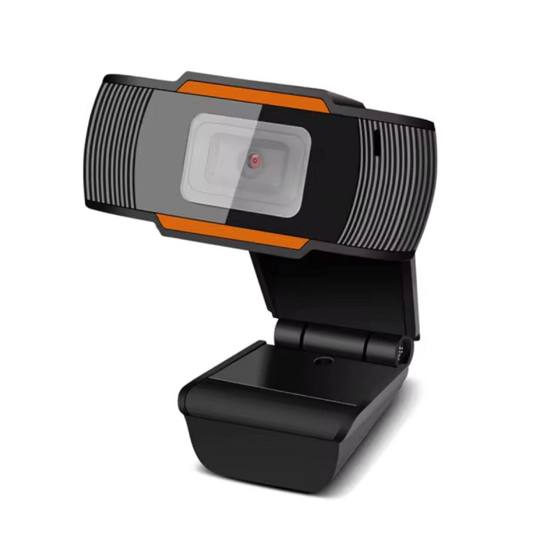 HD 720P Webcam with microphone, USB, Black, New