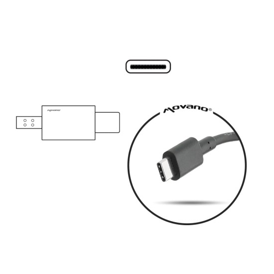 Movano Charger 65W USB-C | 100-240 V - Power Delivery