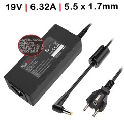 CHARGER FOR ACER LAPTOP 120W 19V 6.32A 5.5X1.7MM