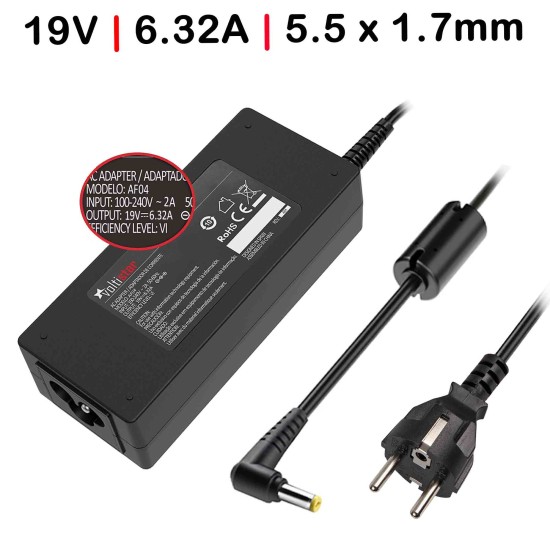 CHARGER FOR ACER LAPTOP 120W 19V 6.32A 5.5X1.7MM