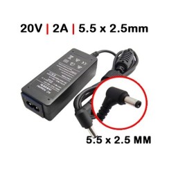 CHARGER FOR LENOVO IDEAPAD S200 S205 LAPTOP 20V 2A 40W