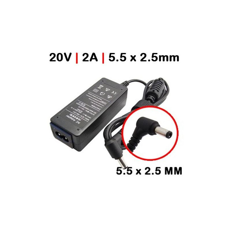 CHARGER FOR LENOVO IDEAPAD S200 S205 LAPTOP 20V 2A 40W