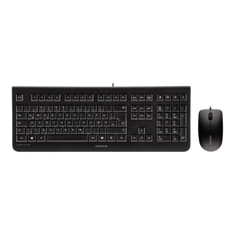 Cherry Keyboard + Mouse DC 2000 USB, Black, New